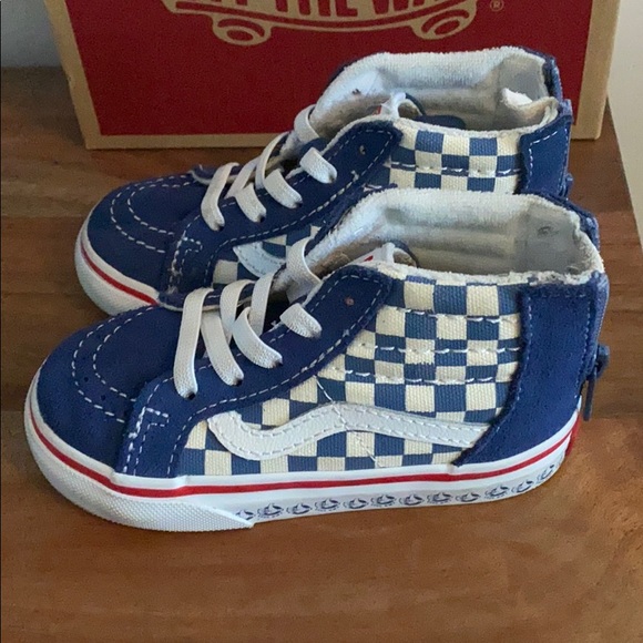 Vans Bmx Sk8-Hi Zip in True Navy/White Toddlers - Picture 3 of 7